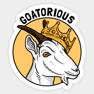 Goat-orious Sticker